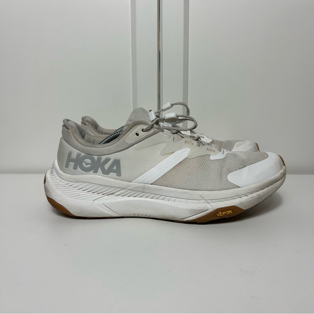 Hoka transport white grey